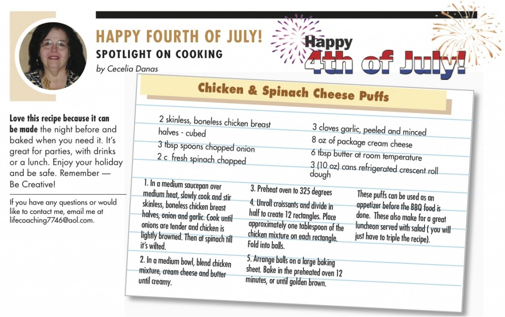 Spotlight on Cooking July 2014