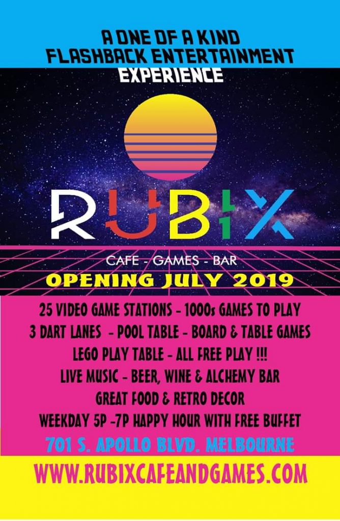 classic Atari games, Rubix Cafe and Games is coming !